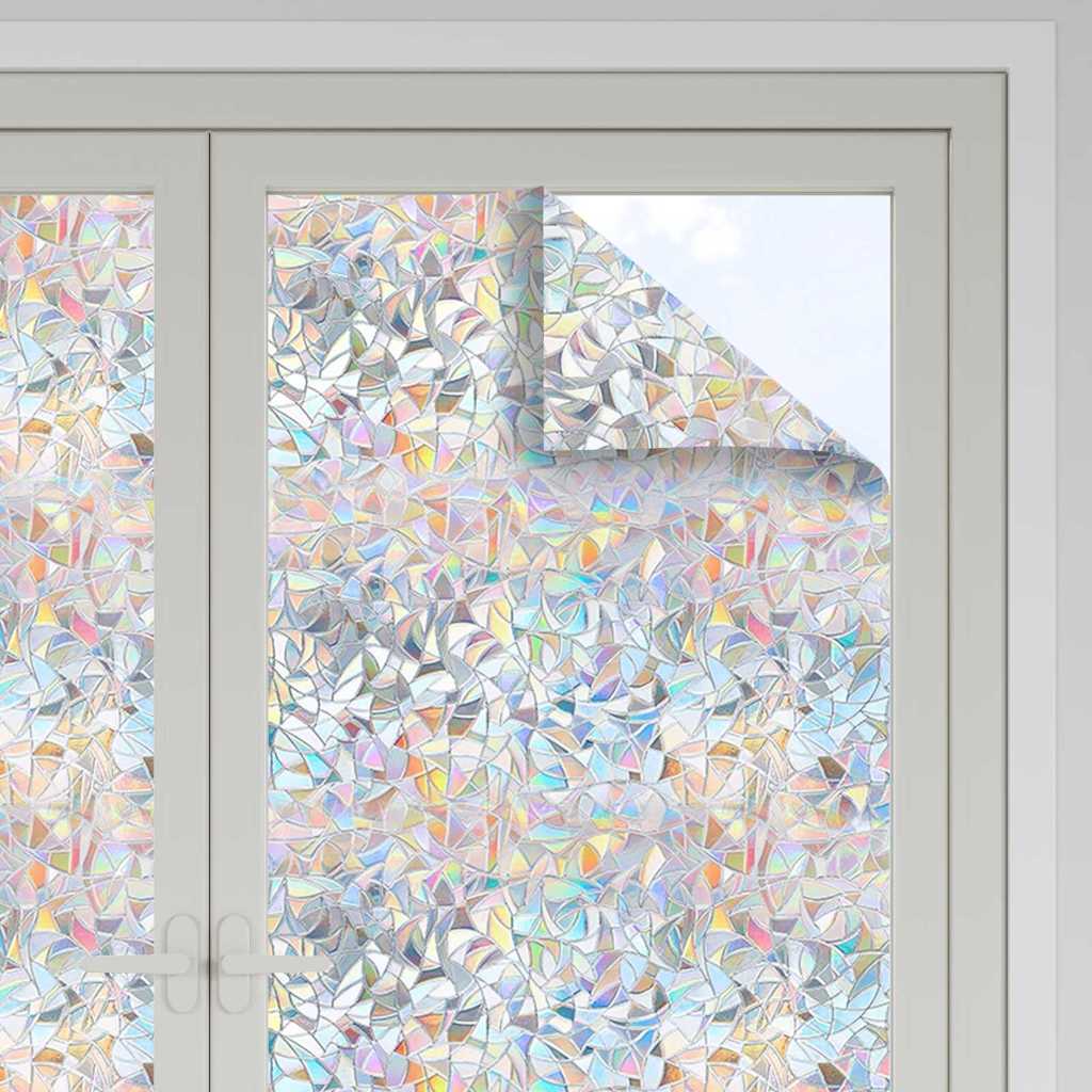 vidaXL Statisches Fensterfolie Transparent 60 x 1000 cm PVC