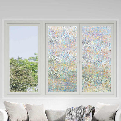 vidaXL Statisches Fensterfolie Transparent 60 x 1000 cm PVC