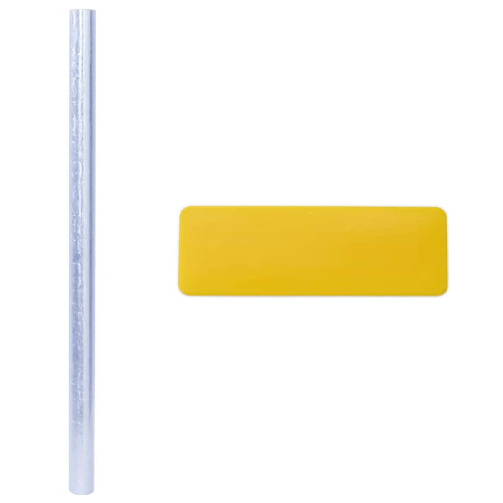 vidaXL Statisches Fensterfolie Transparent 90 x 1000 cm PVC