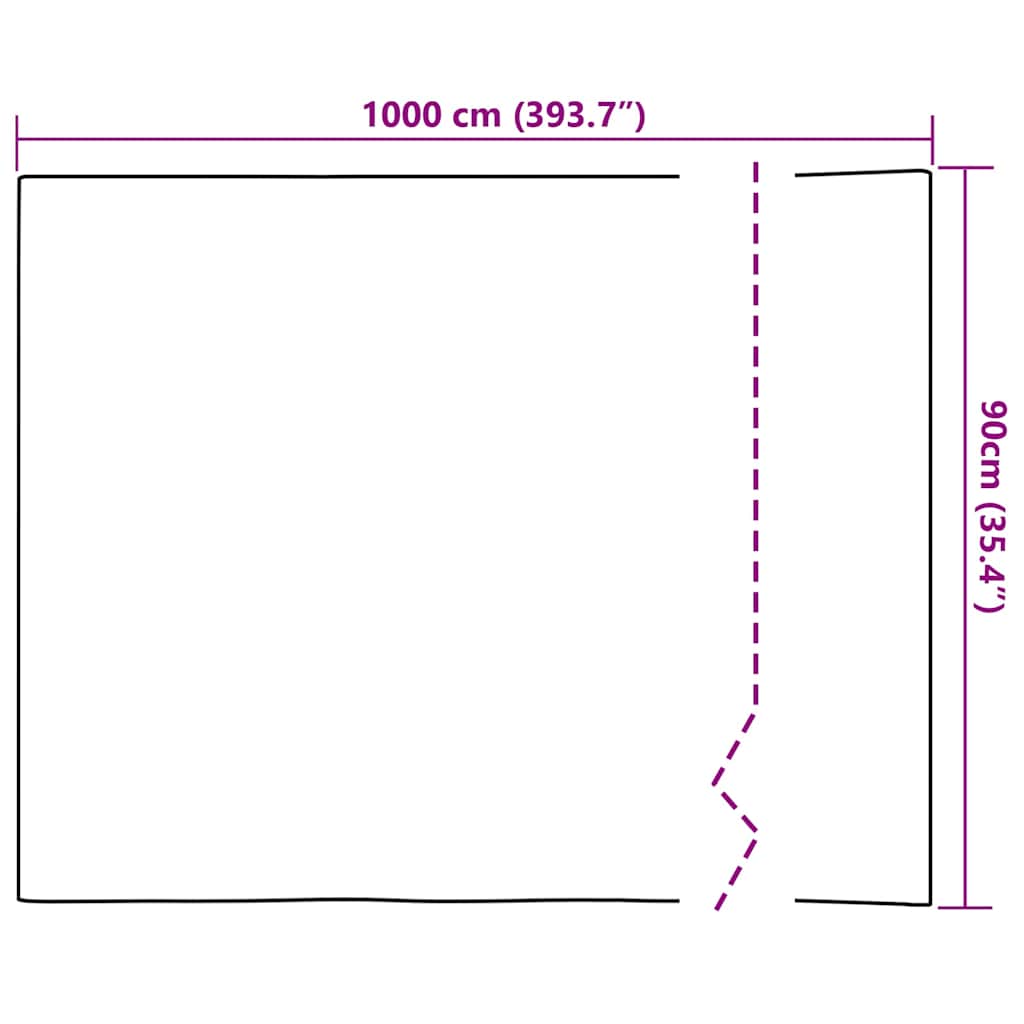 vidaXL Statisches Fensterfolie Transparent 90 x 1000 cm PVC