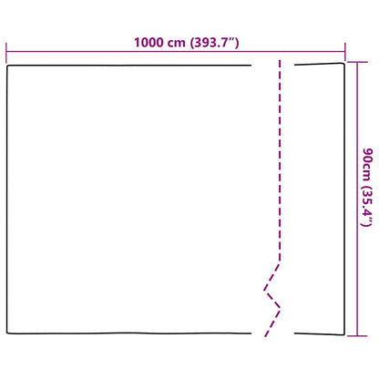 vidaXL Statisches Fensterfolie Transparent 90 x 1000 cm PVC