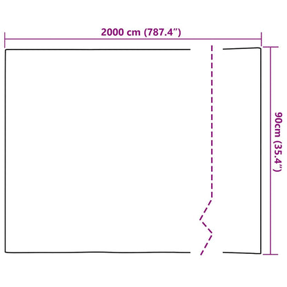 vidaXL Statisches Fensterfolie Transparent 90 x 2000 cm PVC