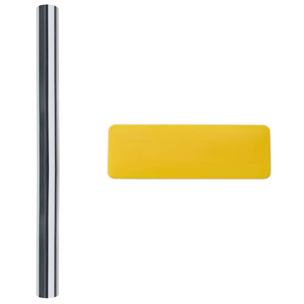 Statische Reflektierende Solarfensterfolie Silber 45 x 2000 cm