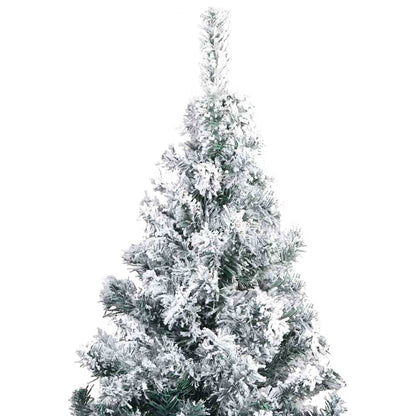 vidaXL Künstlicher vorbeleuchteter Weihnachtsbaum Grün 400 cm PVC