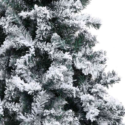 vidaXL Künstlicher vorbeleuchteter Weihnachtsbaum Grün 400 cm PVC