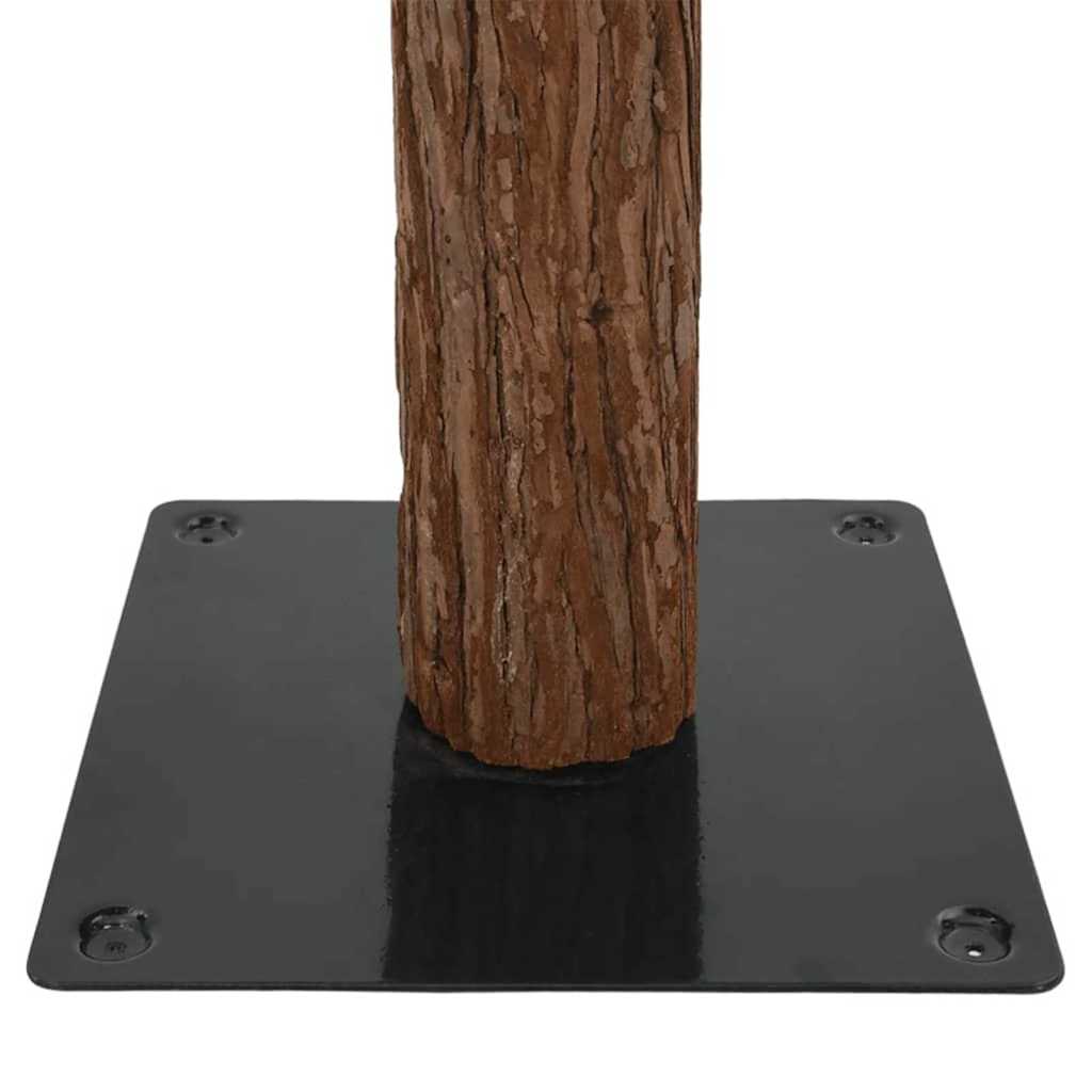 vidaXL Sapin de Noël étroit 300 LED avec support Vert 210 cm