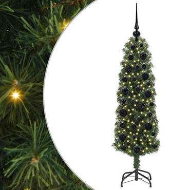 vidaXL Sapin de Noël artificiel avec 150 LED avec support Vert 120 cm