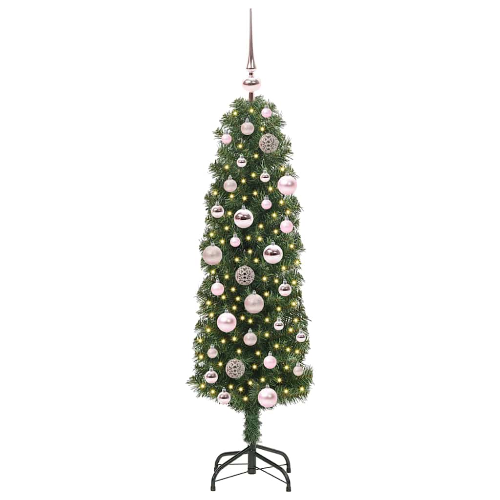 Künstlicher Weihnachtsbaum mit 150 LEDs mit Ständer Grün 120 cm