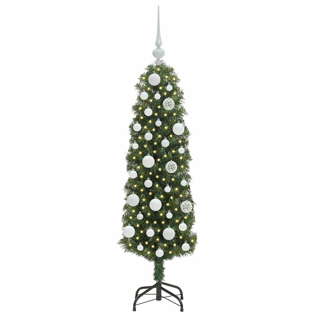 Künstlicher Weihnachtsbaum mit 150 LEDs mit Ständer Grün 120 cm