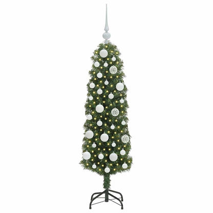 Künstlicher Weihnachtsbaum mit 150 LEDs mit Ständer Grün 120 cm
