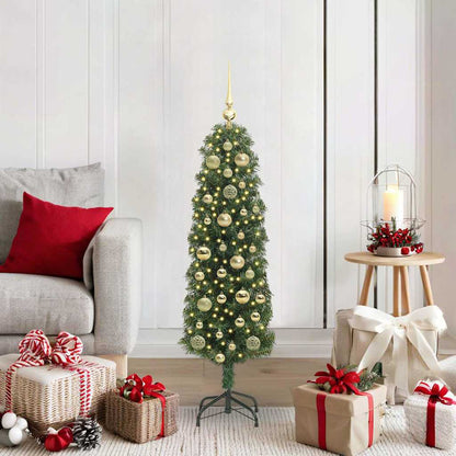 vidaXL Sapin de Noël artificiel avec 150 LED avec support Vert 120 cm