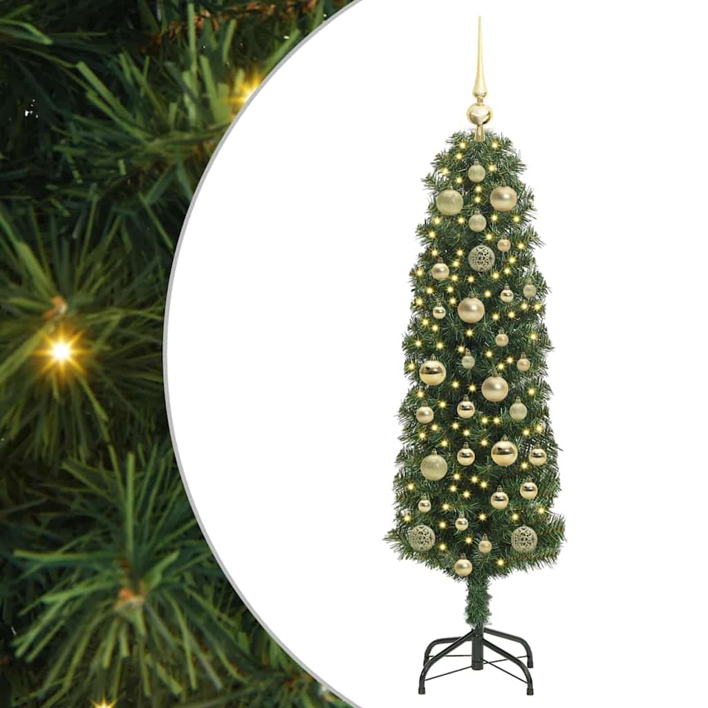 vidaXL Sapin de Noël artificiel avec 150 LED avec support Vert 120 cm