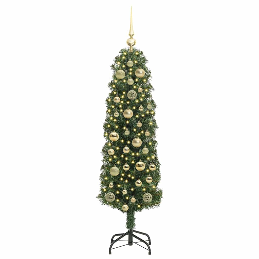 vidaXL Sapin de Noël artificiel avec 150 LED avec support Vert 120 cm