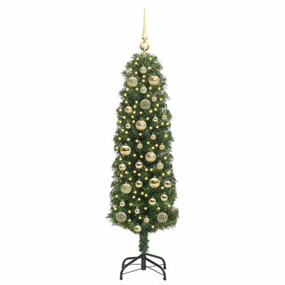 vidaXL Sapin de Noël artificiel avec 150 LED avec support Vert 120 cm