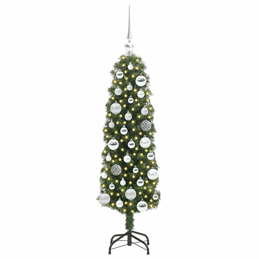 Künstlicher Weihnachtsbaum mit 150 LEDs mit Ständer Grün 120 cm