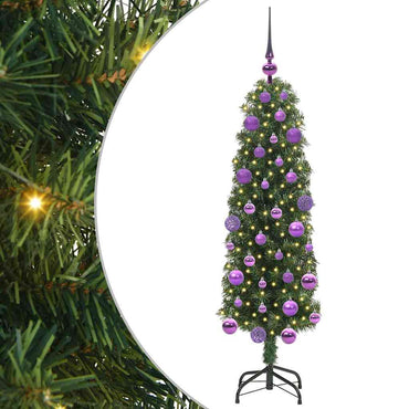 vidaXL Sapin de Noël artificiel avec 150 LED avec support Vert 120 cm