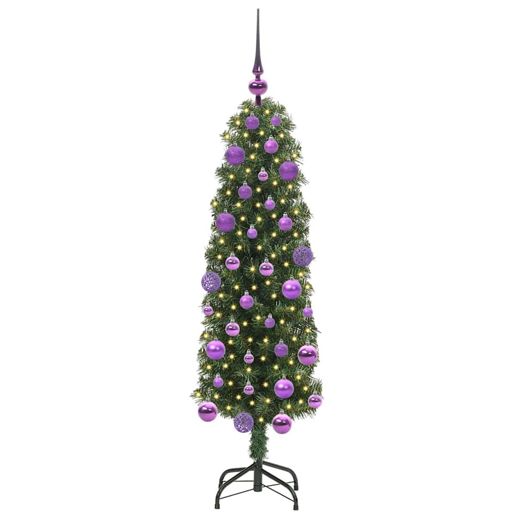 vidaXL Sapin de Noël artificiel avec 150 LED avec support Vert 120 cm