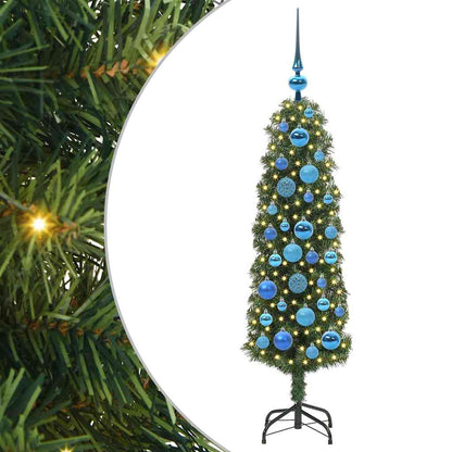 vidaXL Sapin de Noël artificiel avec 150 LED avec support Vert 120 cm