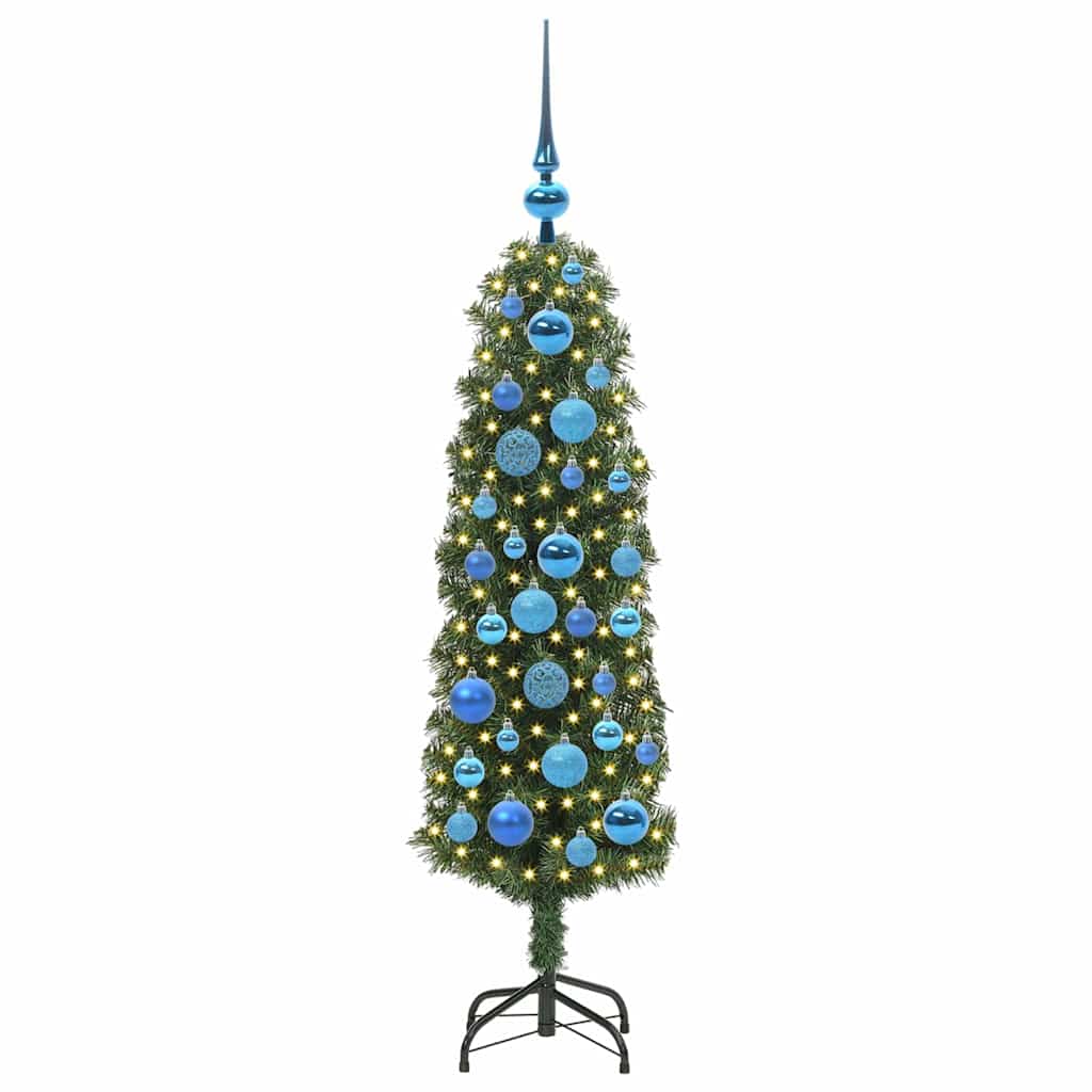 vidaXL Sapin de Noël artificiel avec 150 LED avec support Vert 120 cm