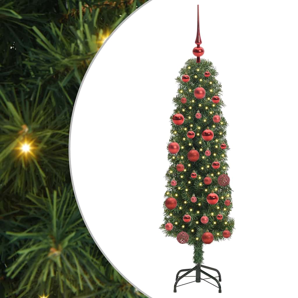 vidaXL Künstlicher Weihnachtsbaum mit 150 LEDs mit Ständer Grün 150 cm