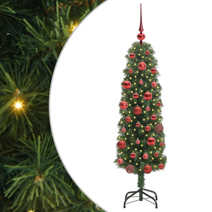 vidaXL Künstlicher Weihnachtsbaum mit 150 LEDs mit Ständer Grün 150 cm