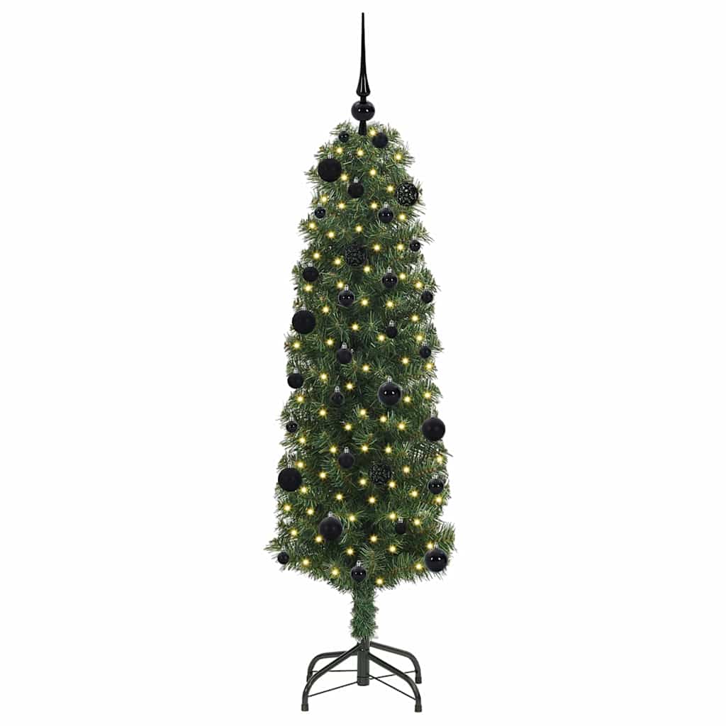 vidaXL Künstlicher Weihnachtsbaum mit 150 LEDs mit Ständer Grün 150 cm