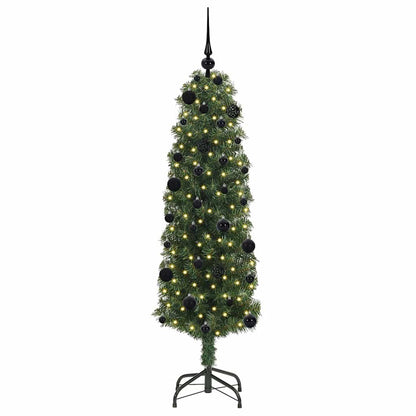 vidaXL Künstlicher Weihnachtsbaum mit 150 LEDs mit Ständer Grün 150 cm