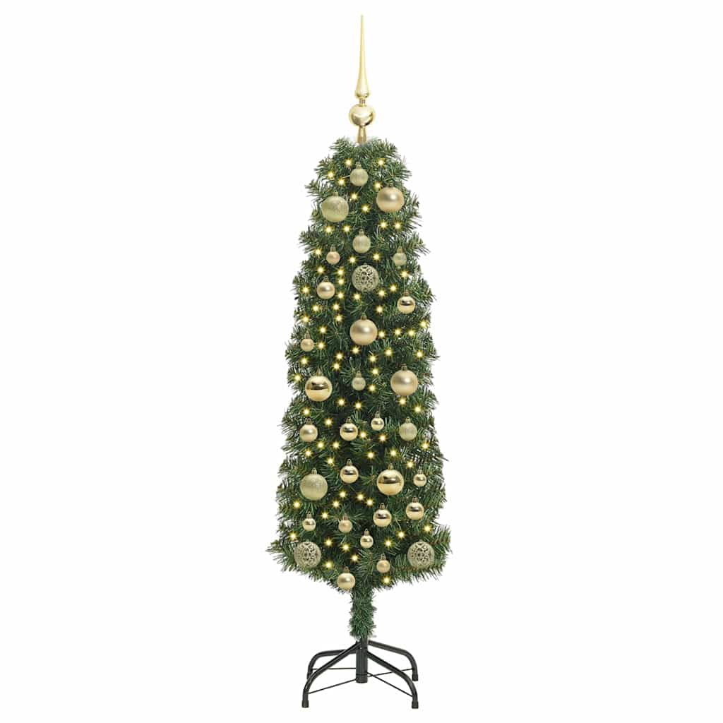 vidaXL Künstlicher Weihnachtsbaum mit 150 LEDs mit Ständer Grün 150 cm