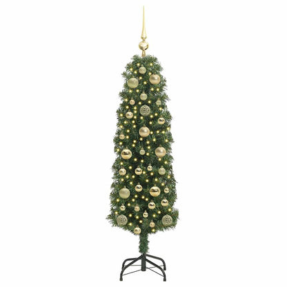 vidaXL Künstlicher Weihnachtsbaum mit 150 LEDs mit Ständer Grün 150 cm