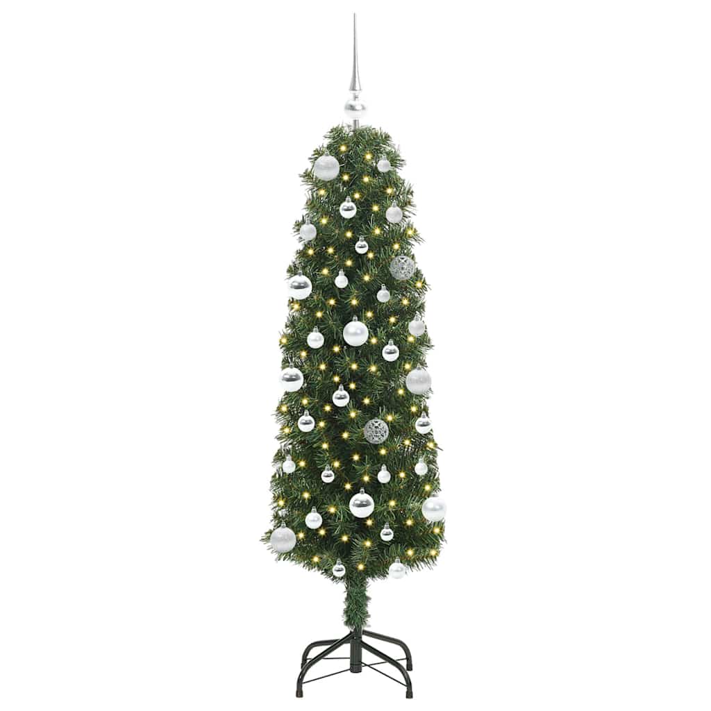 vidaXL Künstlicher Weihnachtsbaum mit 150 LEDs mit Ständer Grün 150 cm