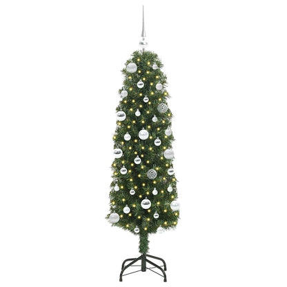 vidaXL Künstlicher Weihnachtsbaum mit 150 LEDs mit Ständer Grün 150 cm