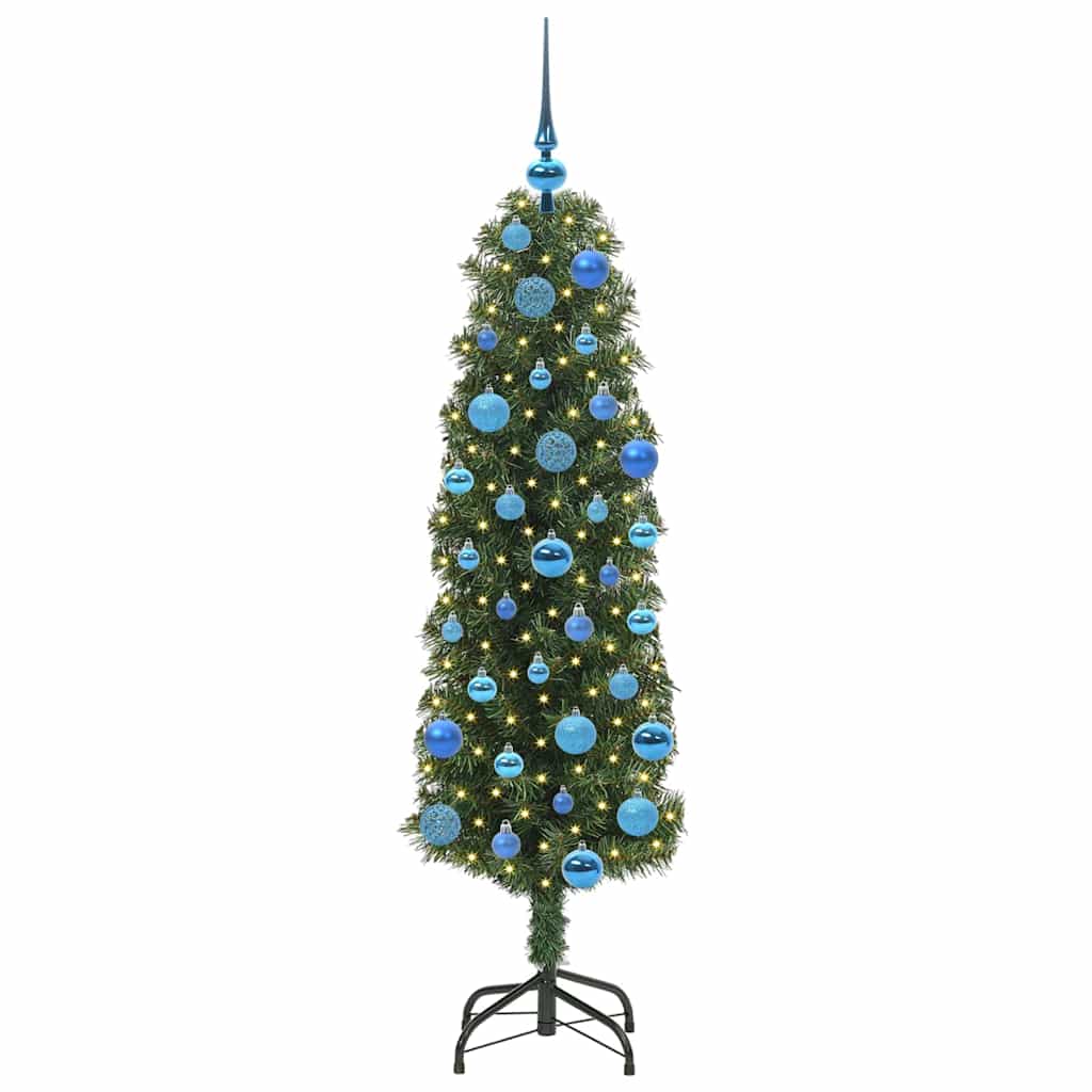 vidaXL Künstlicher Weihnachtsbaum mit 150 LEDs mit Ständer Grün 150 cm