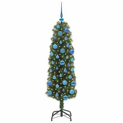 vidaXL Künstlicher Weihnachtsbaum mit 150 LEDs mit Ständer Grün 150 cm