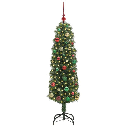 vidaXL Künstlicher Weihnachtsbaum mit 150 LEDs mit Ständer Grün 150 cm