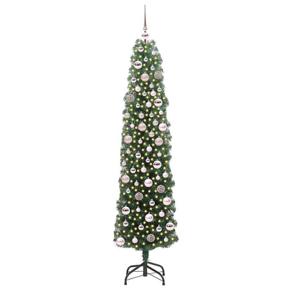 vidaXL Künstlicher Weihnachtsbaum mit 300 LEDs mit Ständer Grün 180 cm