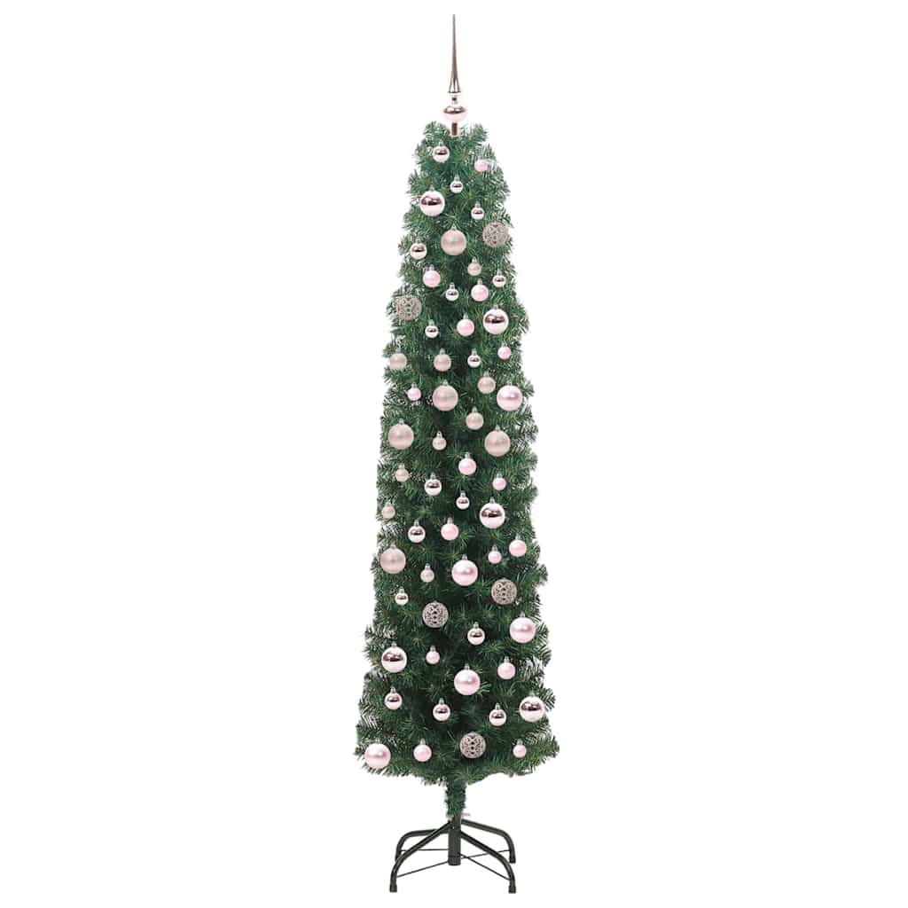 vidaXL Künstlicher Weihnachtsbaum mit 300 LEDs mit Ständer Grün 180 cm