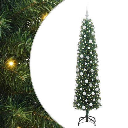 vidaXL Künstlicher Weihnachtsbaum mit 300 LEDs mit Ständer Grün 180 cm