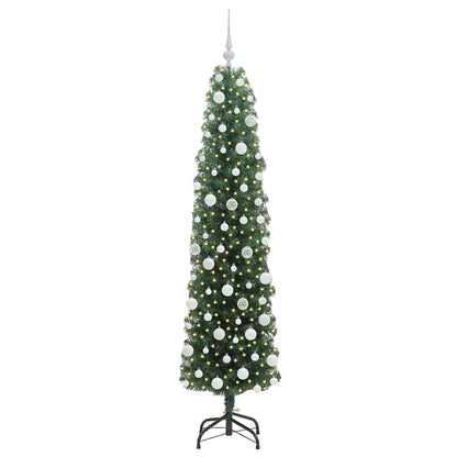 vidaXL Künstlicher Weihnachtsbaum mit 300 LEDs mit Ständer Grün 180 cm