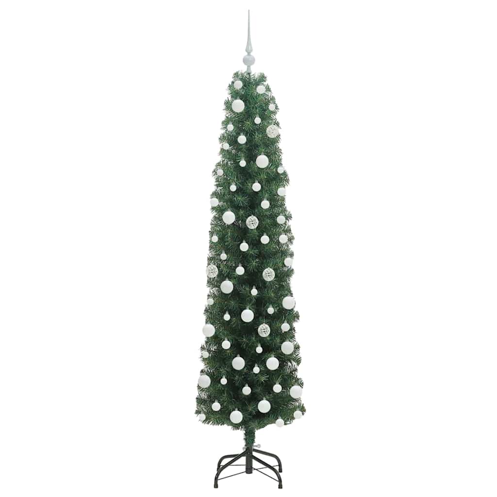 vidaXL Künstlicher Weihnachtsbaum mit 300 LEDs mit Ständer Grün 180 cm