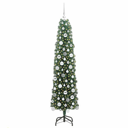 vidaXL Künstlicher Weihnachtsbaum mit 300 LEDs mit Ständer Grün 180 cm