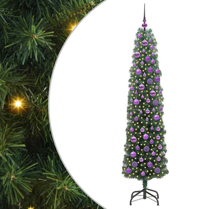 vidaXL Künstlicher Weihnachtsbaum mit 300 LEDs mit Ständer Grün 180 cm