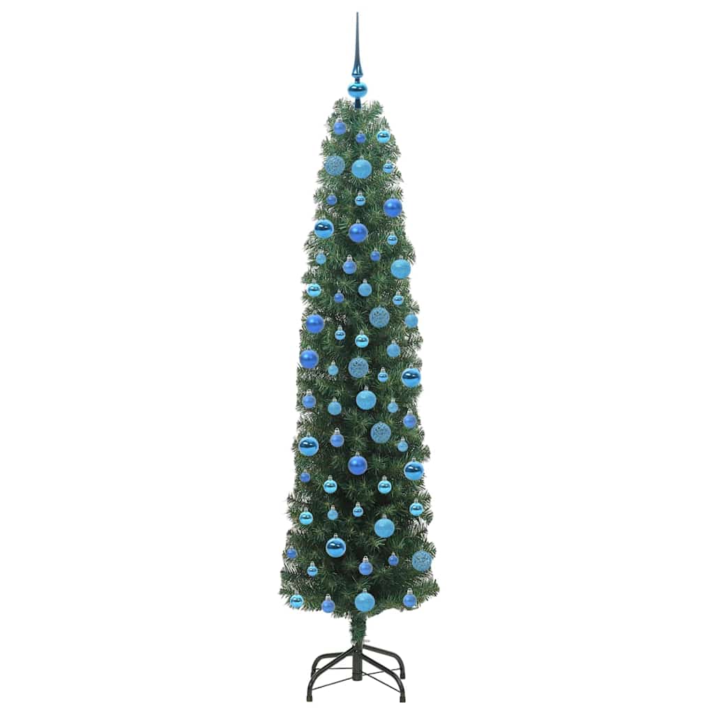 vidaXL Künstlicher Weihnachtsbaum mit 300 LEDs mit Ständer Grün 180 cm