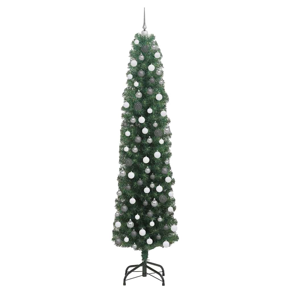 vidaXL Künstlicher Weihnachtsbaum mit 300 LEDs mit Ständer Grün 210 cm
