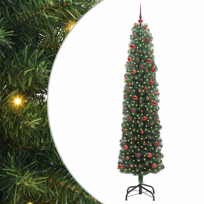 Künstlicher Weihnachtsbaum mit 300 LEDs mit Ständer Grün 210 cm