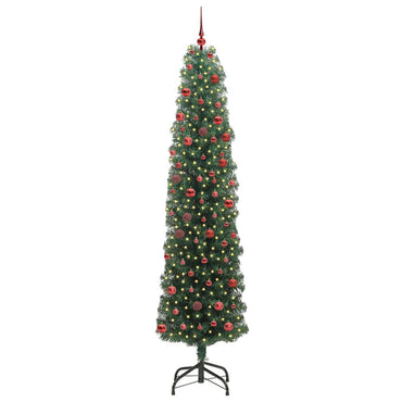 vidaXL Künstlicher Weihnachtsbaum mit 300 LEDs mit Ständer Grün 210 cm
