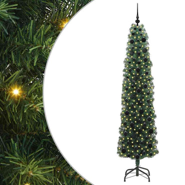 vidaXL Künstlicher Weihnachtsbaum mit 300 LEDs mit Ständer Grün 210 cm