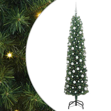 vidaXL Künstlicher Weihnachtsbaum mit 300 LEDs mit Ständer Grün 210 cm