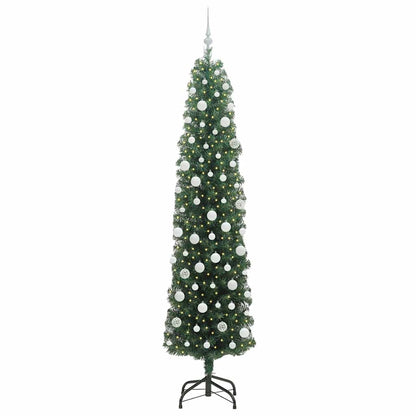 Künstlicher Weihnachtsbaum mit 300 LEDs mit Ständer Grün 210 cm