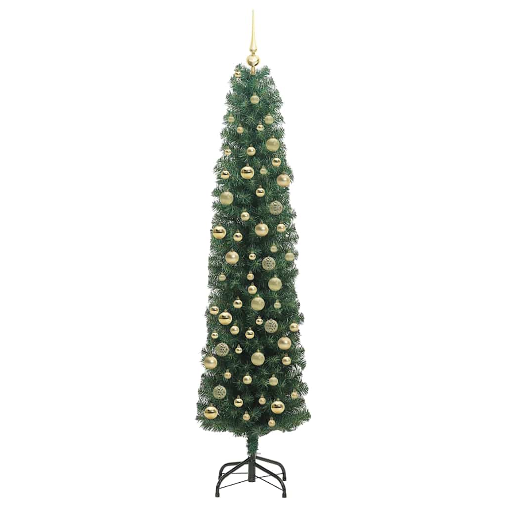 vidaXL Künstlicher Weihnachtsbaum mit 300 LEDs mit Ständer Grün 210 cm