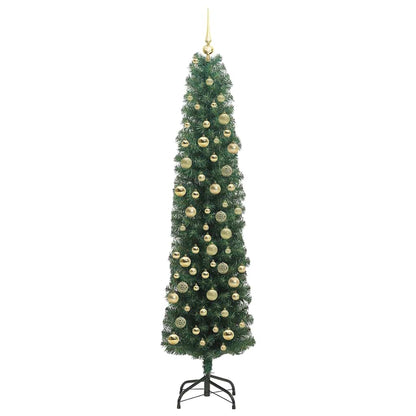 vidaXL Künstlicher Weihnachtsbaum mit 300 LEDs mit Ständer Grün 210 cm